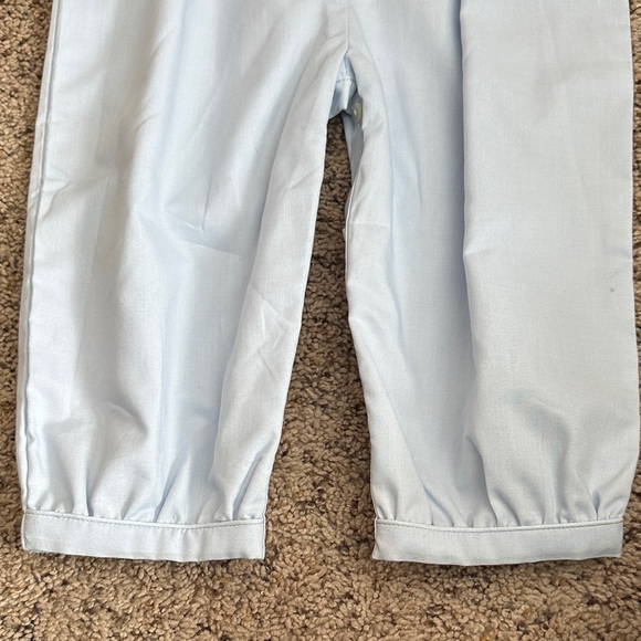 English Classic Baby Light Blue Baby One-Piece with Matching Hat - Picture 5 of 6